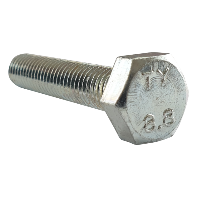 M8 X 75mm 8.8 H.T Hexagon Head Set Screws DIN 933 BZP
