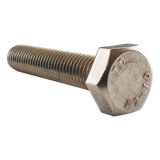 Product image for 10-32 UNF x 1/4″ Hex Set Screw (Fully Threaded Bolt) A2 Stainless Steel part of an expanding range from Fusion Fixings