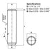 Screw guide for 1/16” x 1/4”, Metal Dowel Pin, Hard & Ground, ANSI B18.8.2 