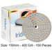Product image for Mirka 150mm Iridium Sanding Discs (121 Holes) 400 Grit - Pack of 100, 246CH09941