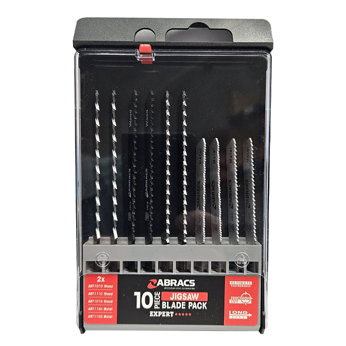 Abracs 10 Piece Jigsaw Blade Pack (ABTMIX101) - Clearance