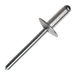 Product image for 4.8 x 12mm Large Flange Pop Rivets (Blind Rivet) Aluminium - Steel, Grip Range 5.5 - 7.5mm part of a growing range from Fusion Fixings
