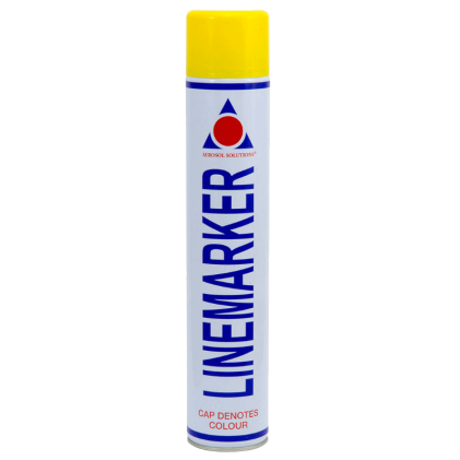 Yellow Line Marker Spray Paint in a handy to use 750ml Aerosol can.  Ideal for use with many surfaces. Part of a growing range at Fusiion Fixings.