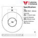 Size guide for M64 Form A Flat Washer (Standard) Metric, HV140 Mild Steel, BZP, DIN 125 A