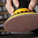 Mirka 150mm Abranet Sanding Discs, P1000 Grit ,. Product image of the sanding disc in action