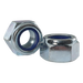 M10 x 1mm Metric Extra Fine Nyloc Nut, BZP, DIN 985