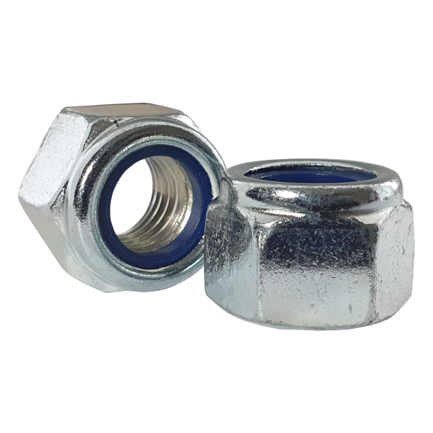 M5 Nyloc Nut, P-Type (High), BZP DIN 982