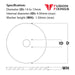 Size guide for the M4 x 14mm / 15mm  Penny Washer, A2 Stainless Steel