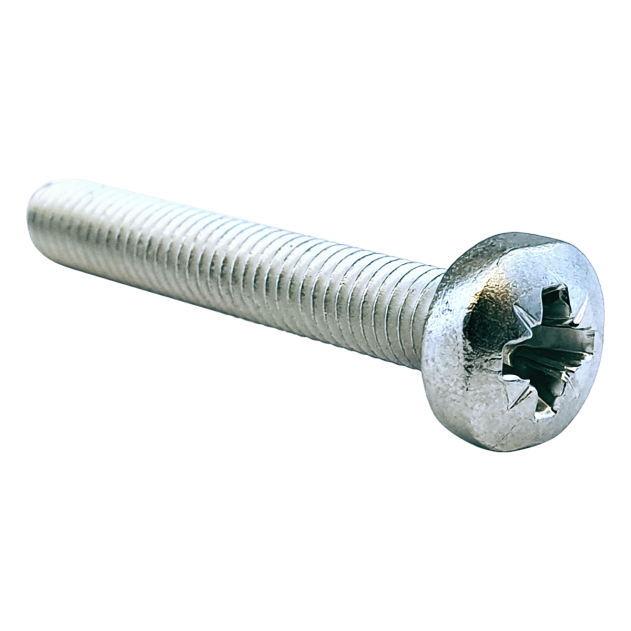 M2 x 12mm Pozi Pan Head Machine Screw Bright Zinc Plated DIN 7985Z