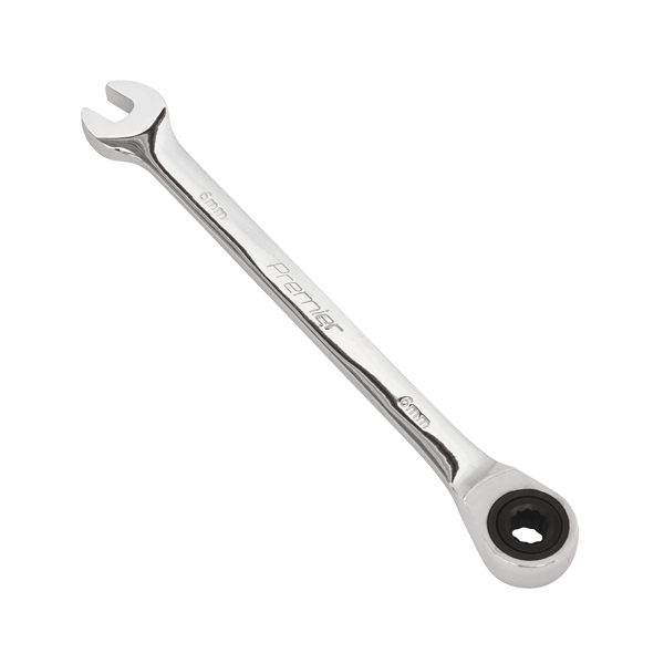 Product image for 6mm Sealey Combination Ratchet Spanner (RCW06) part of an expanding range from Fusion Fixings