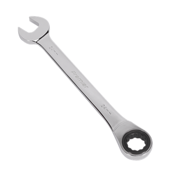 Product image for 24mm Sealey Combination Ratchet Spanner (RCW24) part of an expanding range from Fusion Fixings