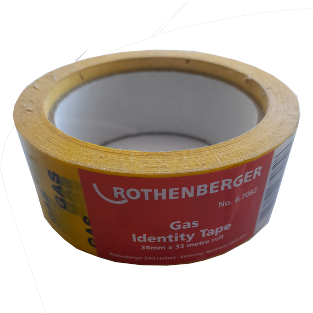 Rothenberger Gas Identity Tape 38mm x 33 Metre 67082