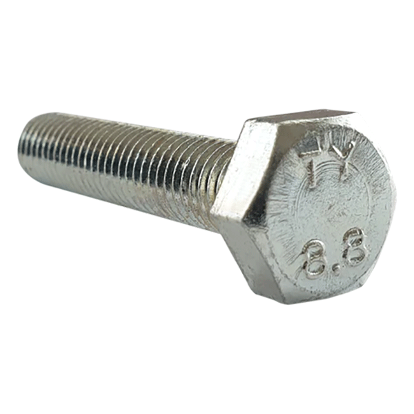 7/16″ UNC x 1 1/2″ Hex Set Screw (Fully Threaded Bolt) Grade 8.8 HT Steel