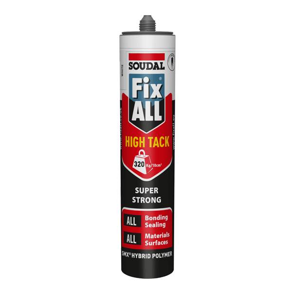 Soudal Fix All High Tack Adhesive and Sealant, White 290ml (101444)
