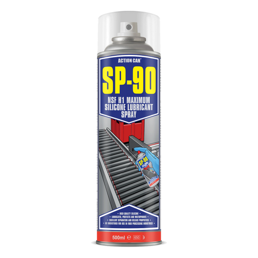 500ml Action Can SP-90 1887 Silicone Lubricant Spray. Suppl;ied from Fusion Fixings as part of a growing Action Can range.