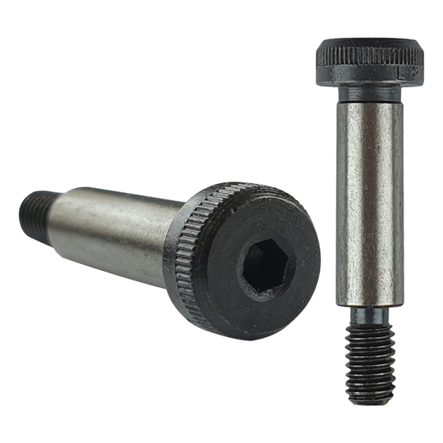 Product photography of Socket Shoulder Screw, 1/4” UNC (5/16”) x 1 1/2”, Self-Colour, Grade 12.9, ANSI B18.3