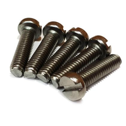 M5 x 14mm Slotted Cheese Hd Machine Screw A2 Stainless DIN 84