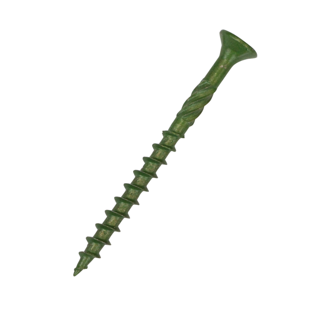 4.5 x 75mm Timco C2 Deck-Fix Torx Countersunk Decking Screws Green - Tub of 250 (75C2D250) - CLEARANCE