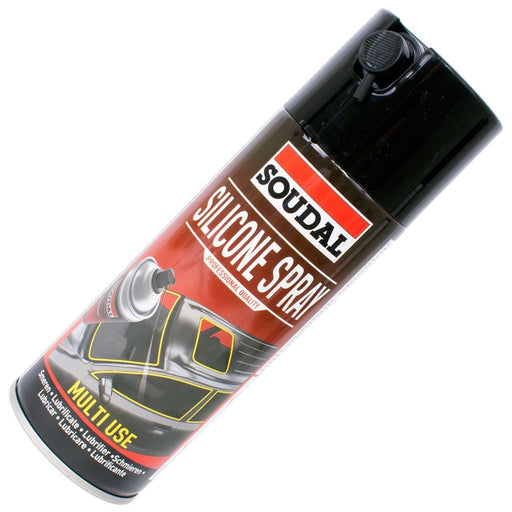 Transparent Silicone Spray from Soudal and supplied from Fusion Fixings