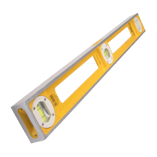 Product image of the Stabila 83S 100cm Spirit Level, Double Plumb 3 Vial (02546). Part of a growing range of clearance items from Fusion Fixings