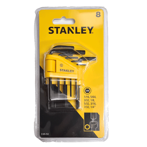 Stanley Imperial Hexagon Key 8 Piece Set, 0-69-252