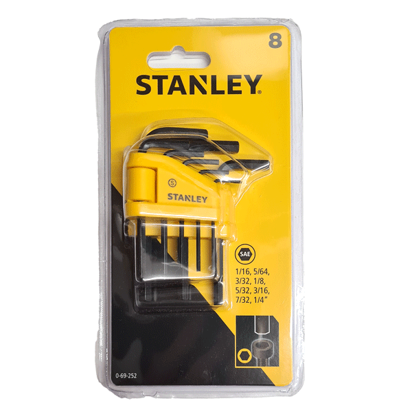 Stanley Imperial Hexagon Key 8 Piece Set, 0-69-252