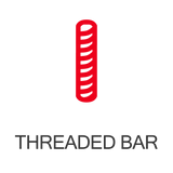 Icon image linking to the growing range of threaded bar available at Fusion Fixings.