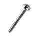 3.5mm (No.6) x 20mm Pozi Round Head Wood Screw, A2 Stainless Steel, DIN 7996