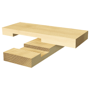 Router cutter examples from the C004X1/4TC Trend Two Flute Router Cutter with a 5mm x 16mm cutting head. SAMPLE 3.