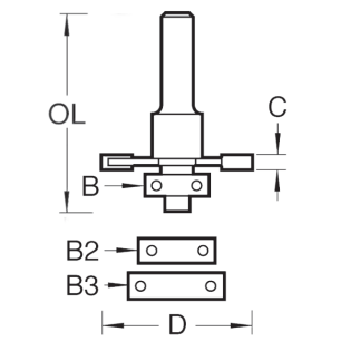 Trend Biscuit Jointer Set Router Cutter, 37.2mm (C152X1/4TC) - CLEARANCE