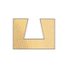 Trend Dovetail Router Cutter, 104 degrees x 12.7mm, cut diagram.