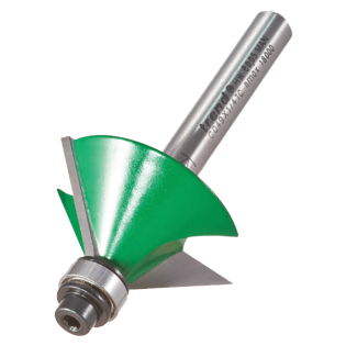 Trend Self Guided Chamfer Router Cutter, 45 degrees x 12.7mm, C049X1/4TC. Part of a growing range from Fusion Fixings.