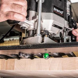 Image showing the C056AX1/2TC Trend Radius Router Cutter, 19mm x 32mm x 9.5mm in action 1