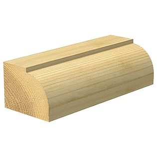 Cut example for the Trend Rounding Over Router Cutter C075X1/4TC