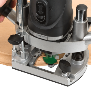 Trend C079X1/4TC Rounding Over Router Cutter in action. 