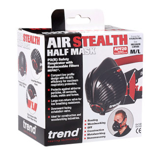 Trend Stealth respirator mask, small/medium size half mask (STEALTH/ML