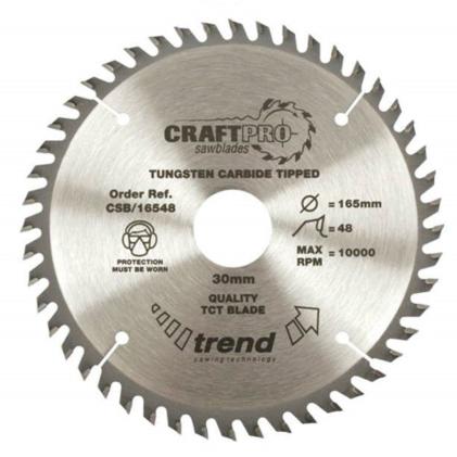 Trend CSB-16548 Craft Pro Circular Saw Blade 165mm x 30mm x 48T