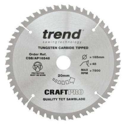 Trend CSB-AP16548 Circular Saw Blade 165mm x 20mm x 48T
