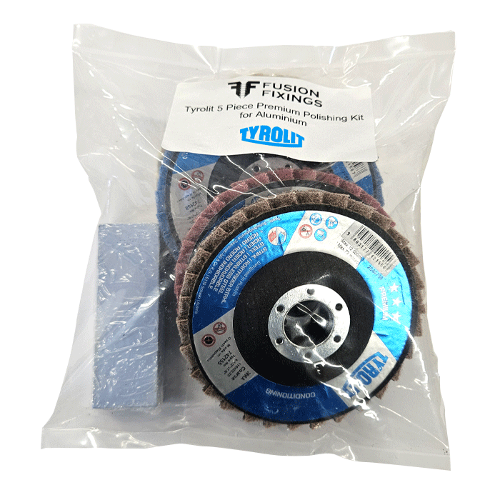 Tyrolit 115mm Premium 5 Piece Polishing Kit for Aluminium
