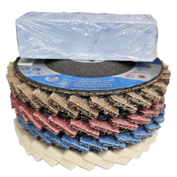 Tyrolit 115mm Premium 5 Piece Polishing Kit for Aluminium