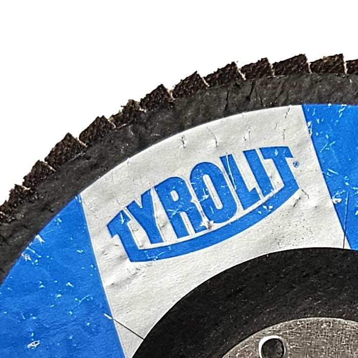 Tyrolit 40 Grit Flap Discs, 115mm BASIC 2in1 Flap Disc, 27A, ZA40-325 (Pack of 10)
