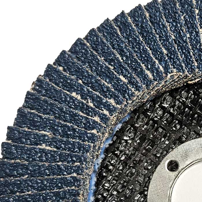 Detail image of the Tyrolit 40 Grit Flap Discs, 115mm BASIC 2in1 Flap Disc, 27A, ZA40-325 (Pack of 10)