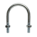 U Bolt Standard Leg, Mild Steel, Zinc Plated, BS 3974