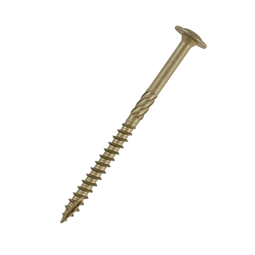Product image for the Timco 8 x 400mm, Wafer Head Timber Screws, Green Organic. Part of a larger range of wood screws from Fusion Fixings