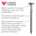 Product information image for the Timco 8 x 100mm, Wafer Head Timber Screws. Shows 3 key points about the screw.