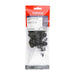 Packet for Two Piece Screw Caps, Black (RAL) 9005 for Screw Size 3.5mm - 4.2mm (No.6-No.8) - Pack of 100