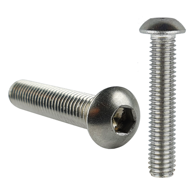 4-40 UNC x 1/2" Socket Button Head Screw A2 Stainless Steel