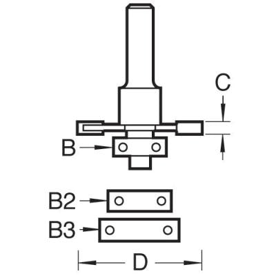 Trend Biscuit Jointer Set Router Cutter, 37.2mm (C152X1/2TC) - CLEARANCE