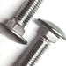 Detail image for the M10 x 50mm Carriage bolt (Coach Bolt) A2 Stainless Steel DIN 603