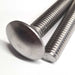 Detail image for the M10 x 50mm Carriage bolt (Coach Bolt) A2 Stainless Steel DIN 603